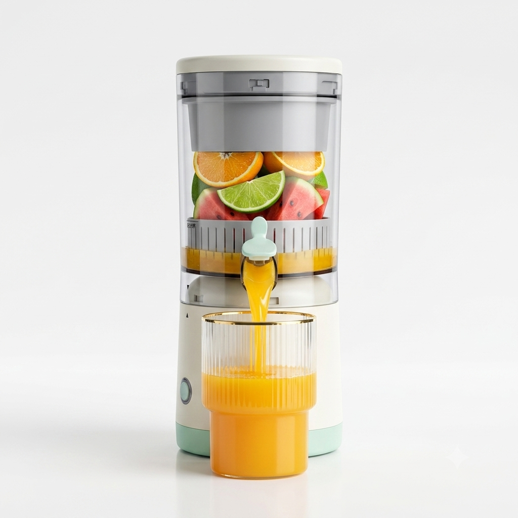 Portable Electric Citrus Juicer – USB Rechargeable Automatic Orange & Lemon Juice Maker