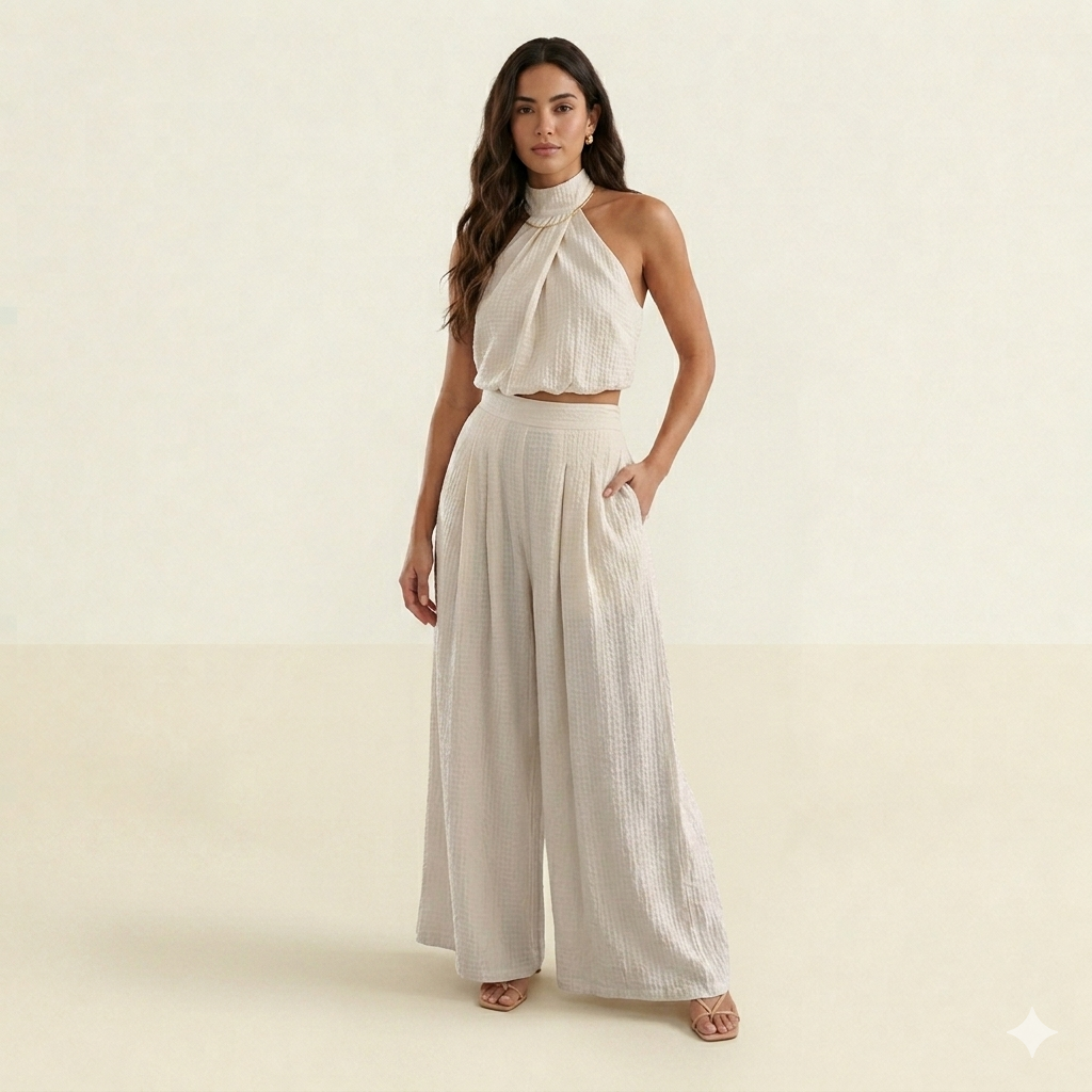 Women's Summer Matching Twin Set – Casual Two Piece Outfit for Daily Wear